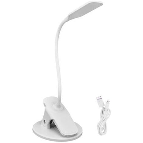 Lampada da scrivania intelligente per la cura degli occhi, lampada da lettura notturna pieghevole, alimentata tramite USB, lampada da scrivania con clip, luce per camera da letto. (1/5)