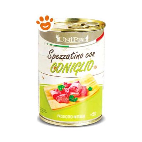 Unipro Dog Adult Spezzatino con Coniglio - Lattina 400 Gr -