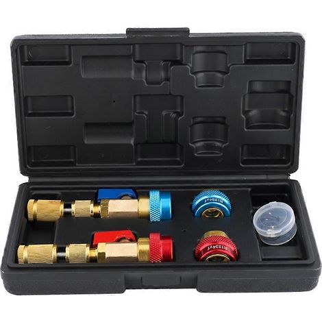 Outil d'extraction d'obus de valve CA pour R134a, R1234yf et R22, valves Schrader et JRA à bille, en laiton (1/5)