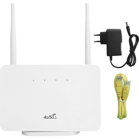 Router Wi-Fi mobile wireless 4G portatile con porta WAN/LAN e supporto per scheda SIM, compatibile con Windows, 110-240 V (spina europea).