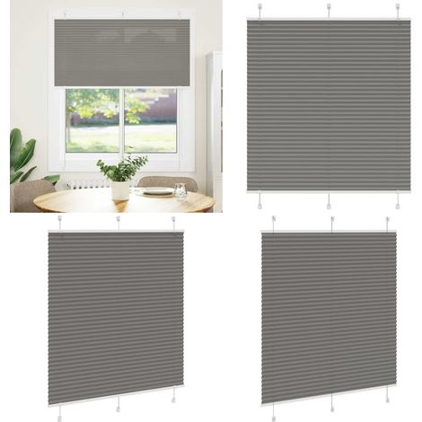 vidaXL Plissee Anthrazit 120x100 cm Stoffbreite 119,4 cm Polyester (1/5)