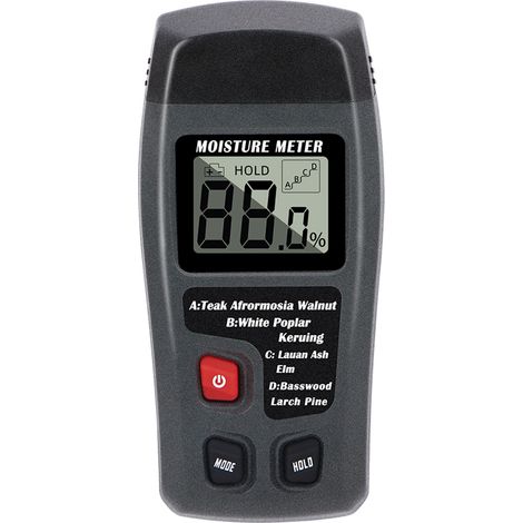 Testeur D'Humidité Du Bois Portable Testeur D'Humidité Lcd Pour Détecteur D'Humidité Du Bois Pour La Mesure De L'Humidité Du Papier De Bois De Chauffage,