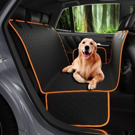 QORVA-Housse de siège auto pour chiens, protection universelle antidérapante, durable et imperméable pour chiens sur le siège arrière, A