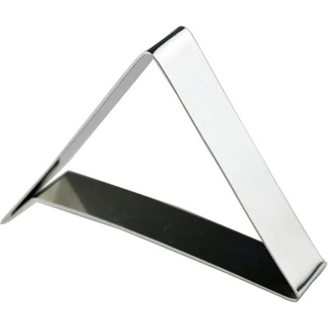 zhan-Pince à nappe triangulaire en acier inoxydable (10 pièces) (1/5)