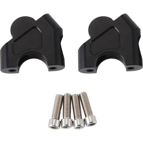 Accessori per rialzo manubrio per motociclette NX400, NX 400 e NX500 staffa di rialzo manubrio nera.