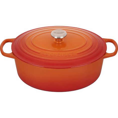 Le Creuset, Cocotte Signature en Fonte Émaillée avec Couvercle, Ø 33cm, Ovale, Compa... (1/4)
