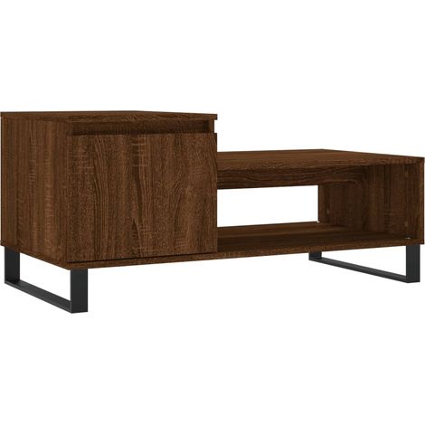 Maison Exclusive - Couchtisch Braun Eichen-Optik 100x50x45 cm Hol