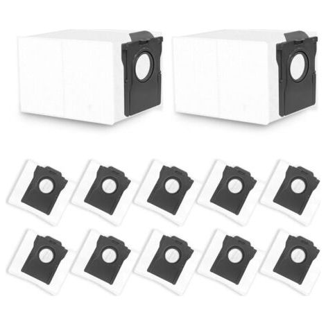 12 Sacs à poussière compatibles avec Dreame X40 X50 L40 L40s Pro Ultra / D10 Plus Gen 2 / L10s Ultra Gen 2 / L10s Pro Ultra Heat / L10s Plus. pour Mova E30 / P50 Pro Ultra (PAS pour D10 Plus) (1/5)