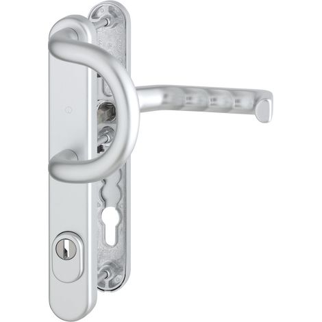 HOPPE® Schutz-Wechselgarnitur mit Schmalschild Liverpool 538G/3359ZA/3357N/1313G, Aluminium, 2895231