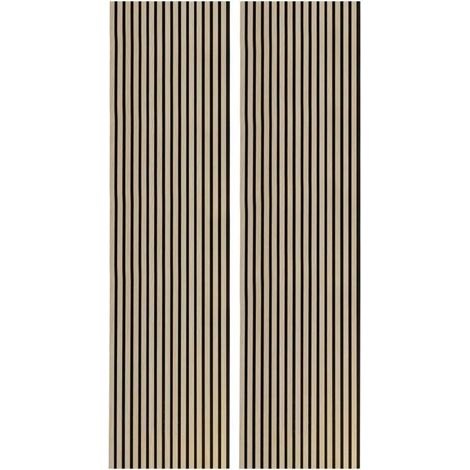 Pack de 2 paneles acústicos PET Acustic Sound NORDISH de 60x2,2x240 cm, negro (1/5)