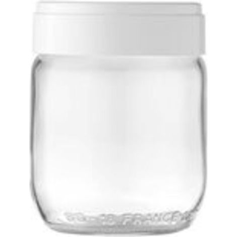 Lot de 9 pots yaourt (0,185 l) avec couvercles vissants pour Yaoutière LAGRANGE 430301 (1/5)