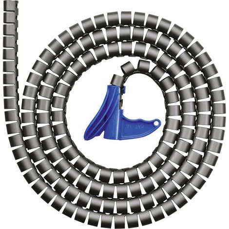 [NEUWERTIG] B-Ware Hellermann Tyton Kabelschlauch Spiralschlauch Kabel 21 Mm Max Schwarz 25 M