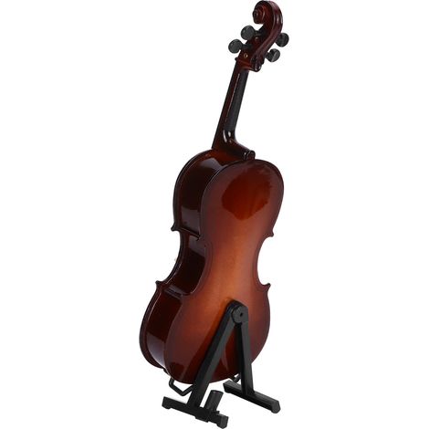Violoncello in miniatura ornamentale, strumento musicale basso in legno, decorazione, regalo delicato (1/5)