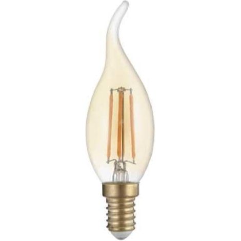 Ampoule E14 LED Flamme Filament 4W T35 - Unité / Blanc Chaud - SILUMEN (1/2)