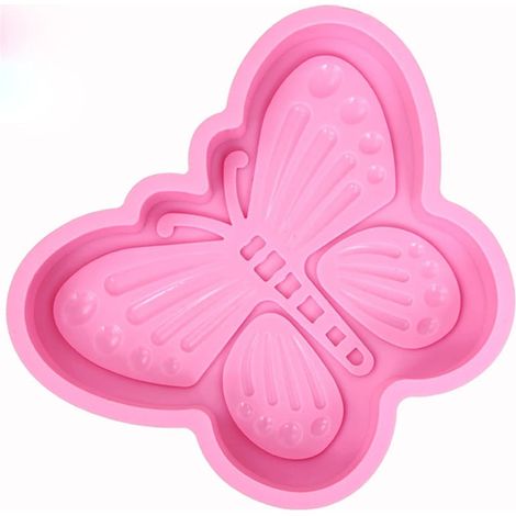 Butterfly Cake Mold Mousse Moule à Gâteau Anti Adhérent en Silicone Moules de Cuisson Pour Fête Famille, Entre Amis -