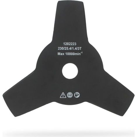 OZAKI - Lame 3 Dents - Adaptable Pour Débroussailleuse - Coupe De 230 mm, Alésage 25,4 mm & Epaisseur 1,4 mm - Qualité Supérieure (1/5)