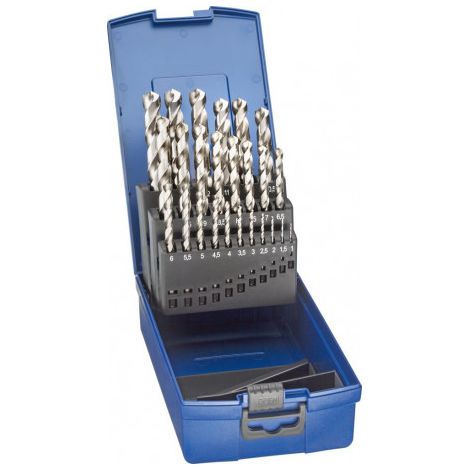 Set Foret hélicoidal DIN388 HSSE rectifiés Typ N 1-13mm FORTIS (1/5)