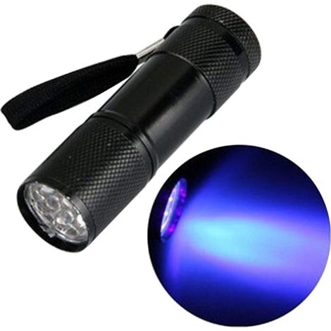 Mini lampe de poche UV 9LED ultraviolette à lampe de poche ultraviolette invisible (1/5)