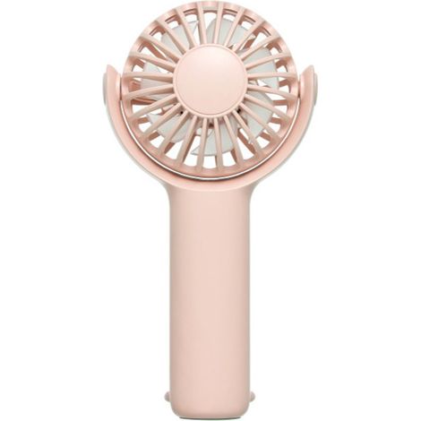 Ventilateur à main portable réglable, compact et puissant, jusqu'à 12 heures d'autonomie, flux d'air continu, idéal pour bureau, télétravail, poussette et camping (1/5)