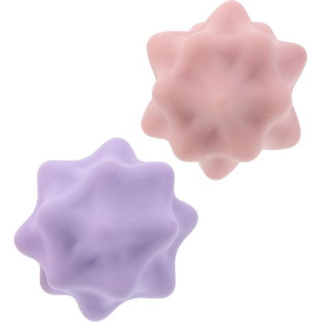 2 pièces Balle de Massage Musculaire Dure pour Yoga et Fascias Balle Acupression Stable et Élastique pour Relaxation Musculaire et Entraînement Voûte Plantaire Portable pour