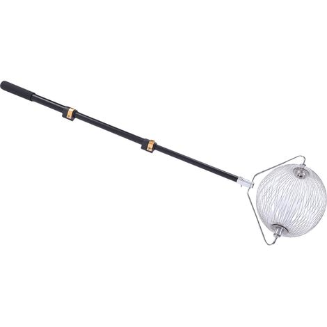 Kugel- und Mutternsammler Größe S, Mehrzweck-Kugelrollsammler mit Teleskopstange aus Aluminiumlegierung für Tennisbälle und Kastanien (1/5)