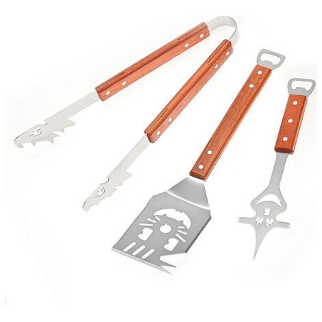 Accessoires de barbecue, accessoires de barbecue extra longs, accessoires de barbecue d'extérieur, meilleurs cadeaux de barbecue uniques pour hommes (1/5)
