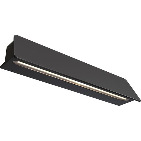 Maytoni Trupp Applique murale d'extérieur 40 cm, graphite, 3 000 K, 550 lm, IP54
