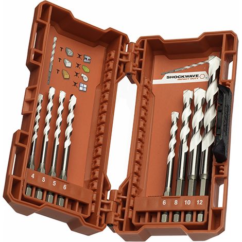 Set 8 pz punte multimateriale Milwaukee 4932471112