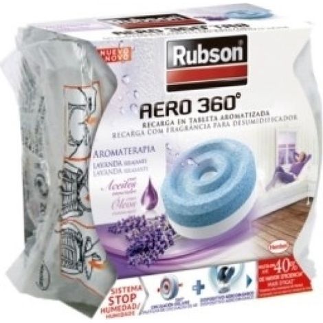 Absorbe humedad mal olor 450 gr aero 360 lavanda rec rubson (1/2)