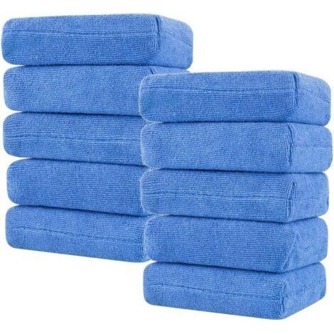 ALLIANDIS10 Pcs Éponge de Nettoyage en Microfibre, Polonais Mousse Éponge Applicateur Voiture Tampon Applicateur en Mousse pour Un véhicule Propre beauté (1/5)