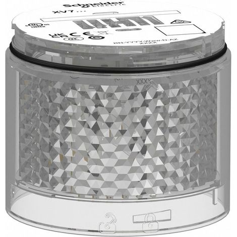 Elemento luminoso LED bianco lampeggiante 24V AC/DC - XVB7C57