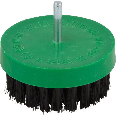 Wolfcraft 2713000 - 1 cepillo de pulir con cerdas suaves, vástago redondo Ø 6 mm Ø 80 mm