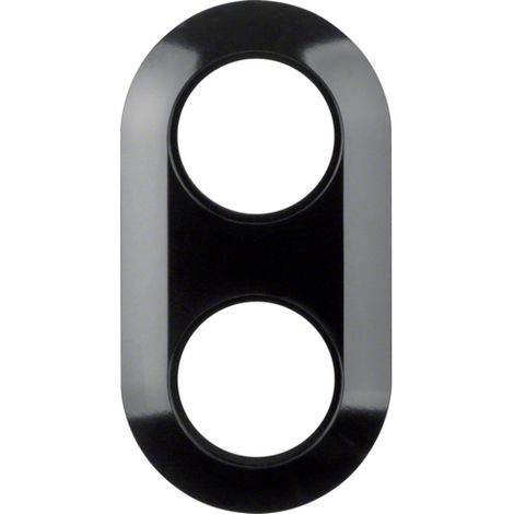 Berker Cadre double noir en duroplastique 151x80 mm