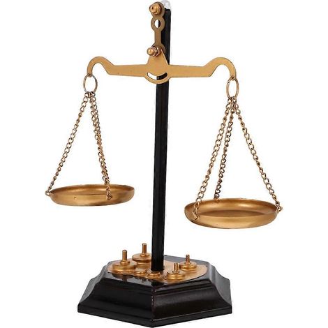 Dekorative Vintage-Justizwaage - Metallwaage für elegante Dekoration. (1/5)