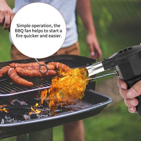 Souffleur électrique pour barbecue, ventilateur portable à piles (piles non incluses)-AquaForge (1/5)