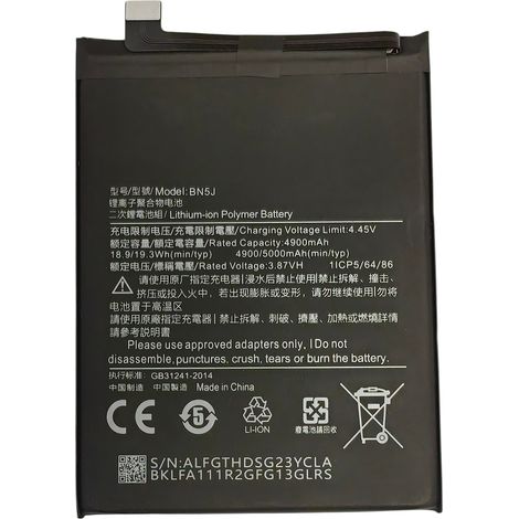 BN5J Akku für Xiaomi Redmi Note 12 5G / 12T Pro / Poco X5 5G, 5000 mAh