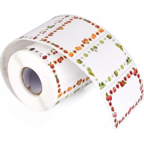 Pack of 250 fruit-themed labels for jam jars and other containers (1/5)