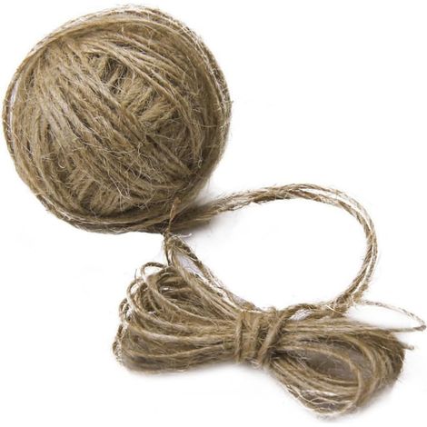 Ficelle Corde en Sisal Naturel 1mm de Jute Naturelle 30m à 2 Brins, Outil pour Décoration et Affichage Photo pour Bricolage et Artisanat (1/2)