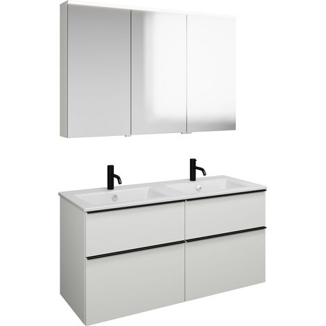 burgbad Eqio Set, bestehend aus Spiegelschrank links,