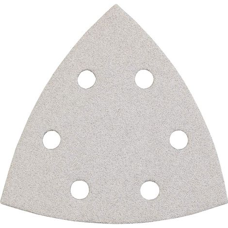 kwb macinazione triangolo per delta u. Multi-smerigliatrice - per metallo, legno, vernice u. V. m., 93 mm, zinco stearato rivestito, 93 mm, grano K-40, 5 pezzi., Punzonata (1/4)