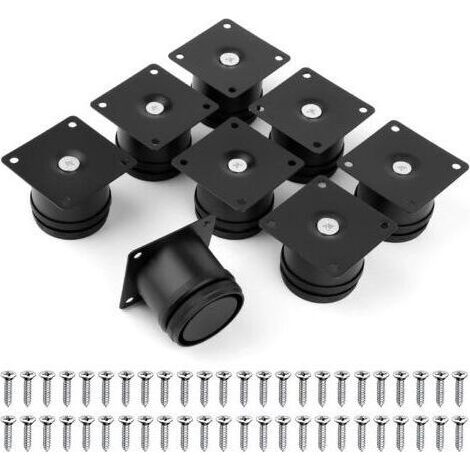 Parti i Piedi di Mobili 50mm Gambe Mobili supporto Regolabile Armadio con 48 Vite Universale Piedi del Letto Regolabile in Altezza regolabile da 0 a 15 mm, Piede pezzo di Mobili per la Sedia Tavolo Mo (1/5)