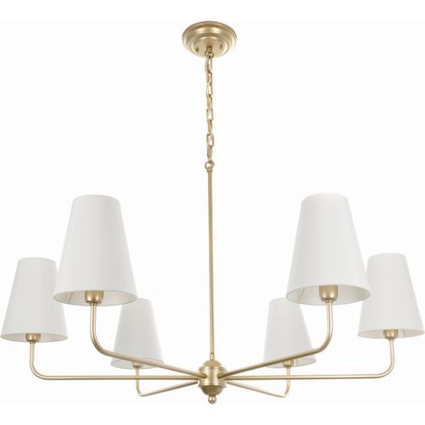 Lampadario CLASSY PLUS Oro BIANCO - largo (1/5)