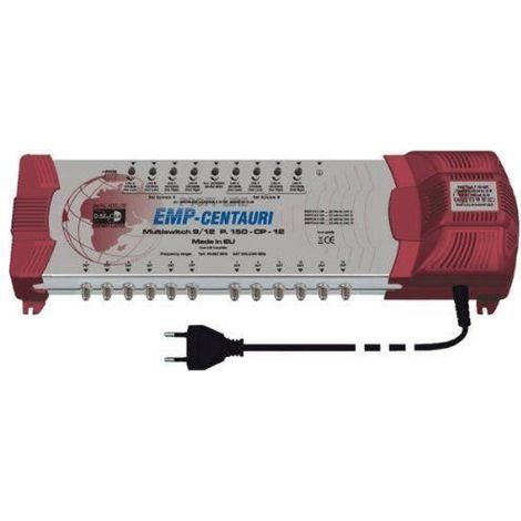 EMP MS9/12-PIU-6 Commutateur multiple DiSEqC 9 entrées / 12 sorties avec bloc d\'alimentation