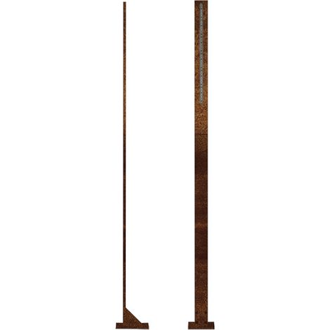 900STIKTC - Lampe de jardin à LED, couleur Corten H = 986 mm Tour d'automatisation à clé Stiktc