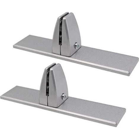 Plexiglass Clamp Holder, Table Clamp for Anti-Pin Protection, Plexiglass Holder, Glass Holder, Acrylic Glass Clamping Holder, 2-Piece Set, Silver (1/5)