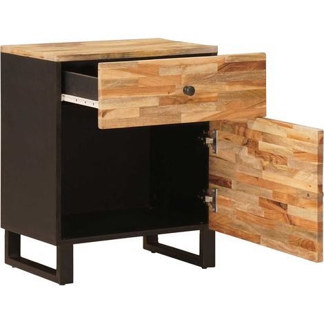 Comodino  Mobiletto da Letto con cassetto Marrone 50 x 33 x 60 cm (1/5)