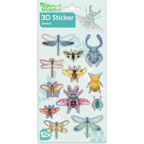 3d insektenaufkleber zur naturdekoration 12 stuck