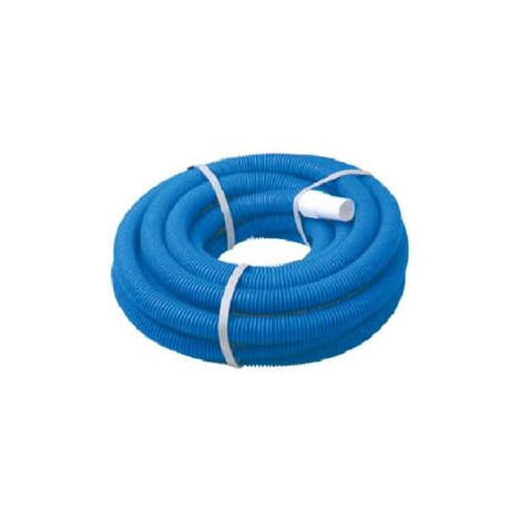 Tuyau d'aspiration ondulé bleu pour piscine - ø 32 mm en rouleaux de 6 m