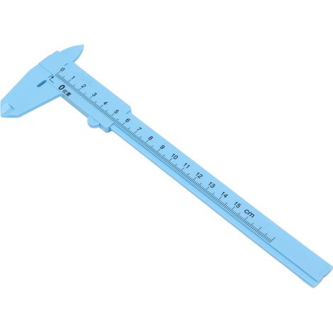 10 Pièces Pied à Coulisse en Plastique pour Étudiants, Outil de Mesure Miniature 0-150mm avec Échelle Métrique