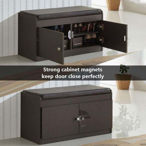 FOREHILL Loquet Magnetique, 12 Pièces Aimants loqueteaux magnétiques Placard Aimant Puissant Robuste Jusqu'à 6kg, Pour Tiroirs Porte de Douche Aimanté Armoire Placard, Cabinet, Meubles (45mm-12pc) (1/4)